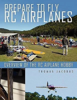 RC airplane hobby guide book cover with model plane and outdoor flying scene
