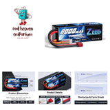 3S Lipo Battery 8000mAh 11.1V 100C RC Lipo with T Connector Hard Case Battery... Battery