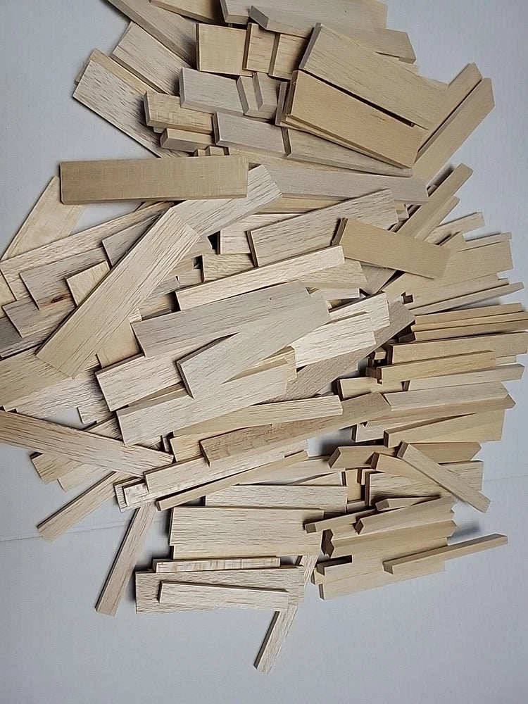 Lot Of 200 Balsa Wood RC Model Hobby Airplane Pieces