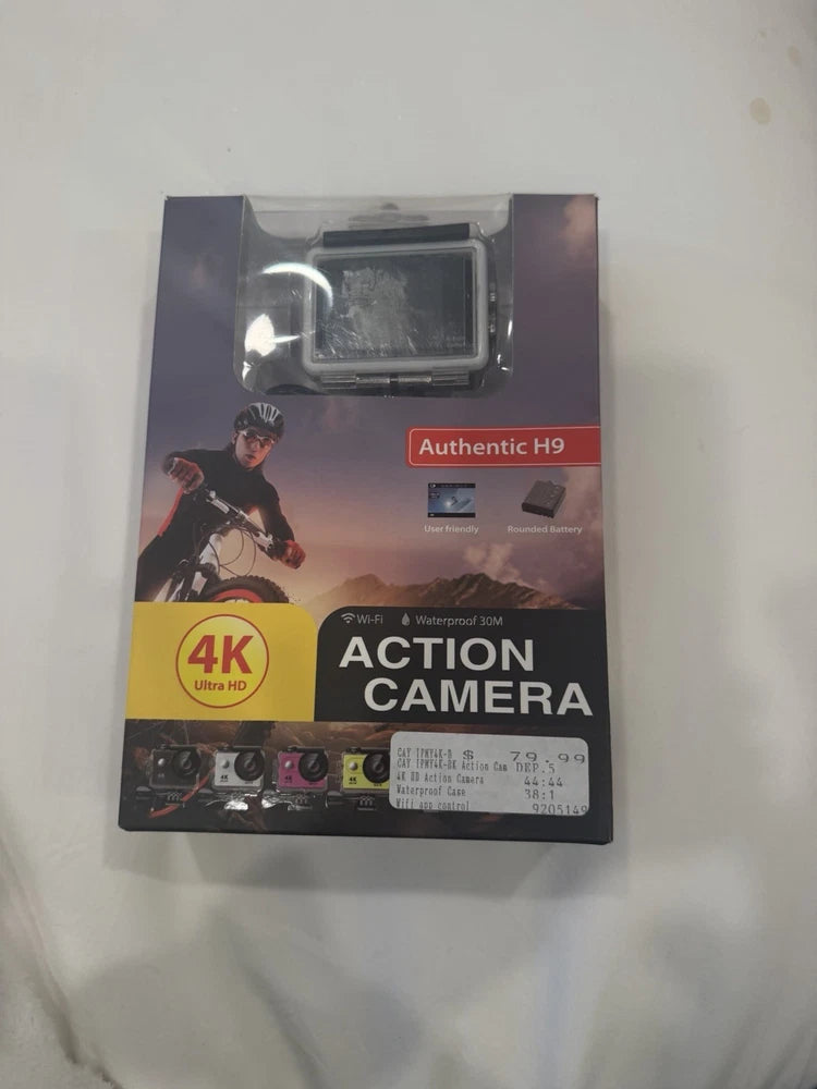 Authentic H9 4K Ultra HD Action Camera in Silver Brand New in Box