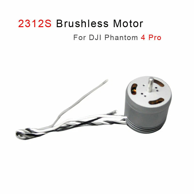 Brushless motor repair part with cylindrical housing, copper contacts, and attached wires