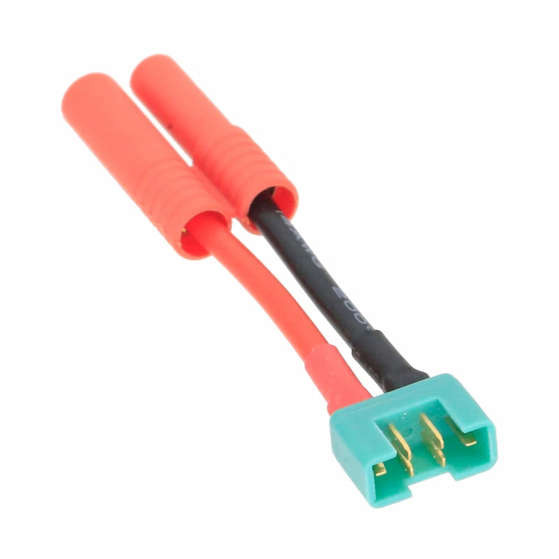 HXT 4mm Male-/Female+ to MPX Male cable 14AWG 5CM wire RC LIPO Battery UAV