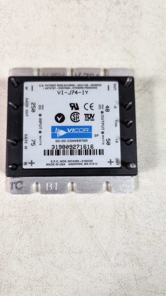 (1 NEW) Vicor VI-J74-IY DC-DC Converter INPUT 250VDC 75W OUTPUT 48VDC 50W