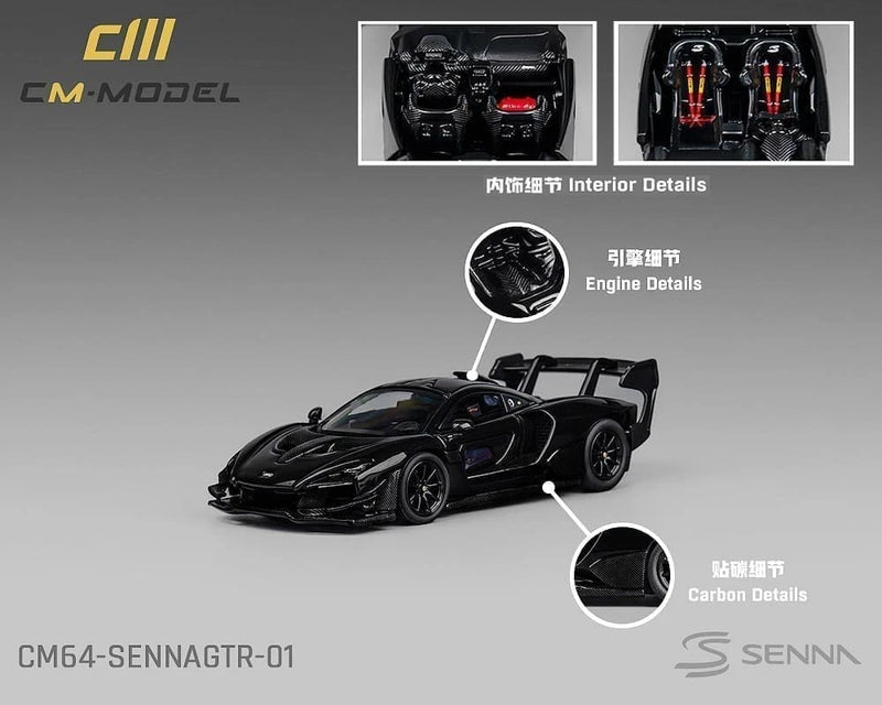 CM Model 1:64 McLaren Senna GTR ¨C Black ¨C Limited Edition