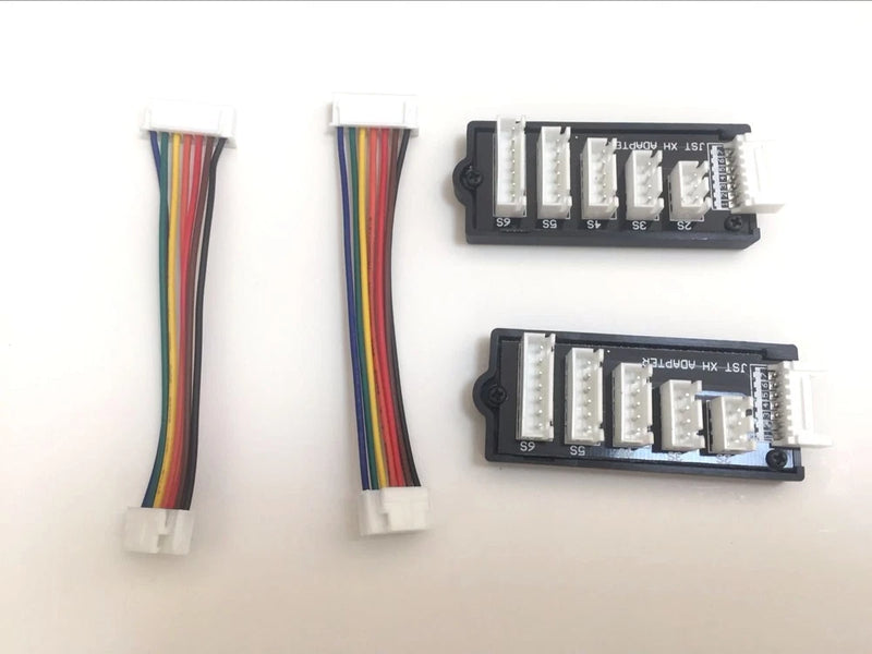 JST-XH balance adapter set with multi-wire leads and two balance connectors