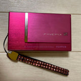 Fujifilm FinePix Z Digital Camera 8MP Pink Stone Strap From Japan