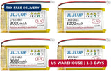4pcs 3.7V 3000mAh Lithium Polymer Rechargeable Battery 1S 1C LiPo Battery with J Battery