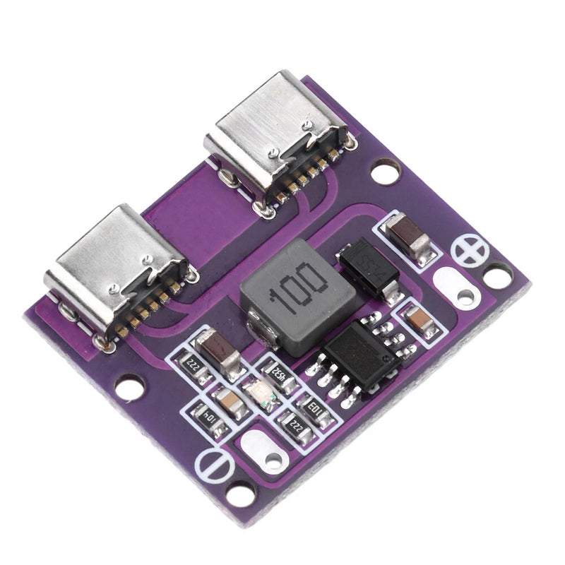 DC 6V-36V to DC 5V 3A Dual Type-C Interface Step-Down Module Charging Module