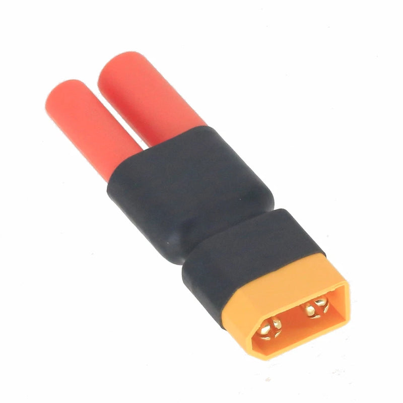 HXT 4mm Male-/Female+ to XT60 Male No Wires Adapter For RC Lipo Battery FPV