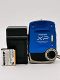 Fujifilm FinePix XP20 14.2MP BLUE Digital Camera Waterproof Tested  WORKING!!