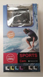 Sports Cam 1080p Action Camera Waterproof 30M 2in Screen Black