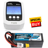 NHX RC B6 Nex 50W AC /200W DC Charger + 4S 14.8V 6000mAh 50C H.Case Lipo Battery Battery