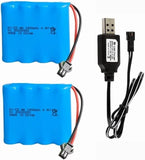 2x 4.8V 1400mAh Nickel Cadmium Replacement Battery Rechargeable Ni-CD Battery AA