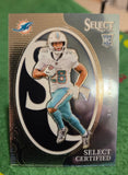 Panini Select Certified Rookies De'Von Achane RC trading card, player #8 action