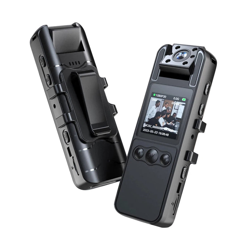 Wearable Body Camera, Portable Small Body Cam with 180?? Rotatable Lens and Ni...