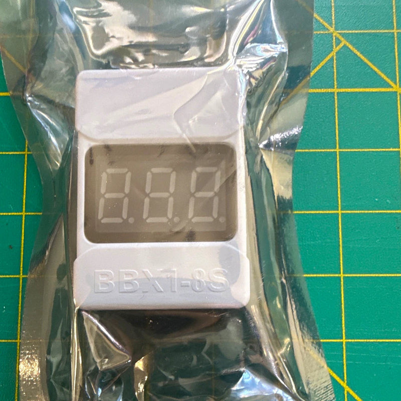 LiPo 1-8S Digital Battery Voltage Checker Meter Tester With alarm sound BBX1-8S Battery