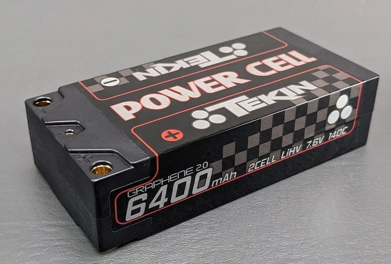 Tekin Titanium POWER CELL 6400mAh 2s 7.6v 140C Shorty LiPo Battery TT1627