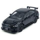 1:64 Subaru WRX STI S207 Model Car Diecast Toy Cars Collectible Vehicle Black