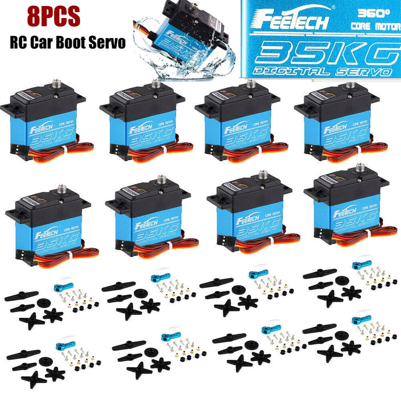 8PCS 35KG 180?? Metal Gear Digital Servo HIGH TORQUE & SPEED RC Car Boot Servo