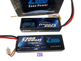 Zeee 2S Lipo Battery 7.4V 5200mAh 80C Hard Case Battery with EC3 Plug Compatible