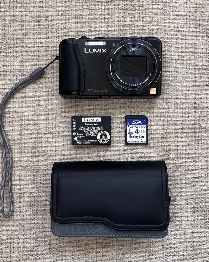 Panasonic Lumix DMC-ZS25 16.1MP 20x Ultra Zoom Digital Camera + 4GB SD + Case