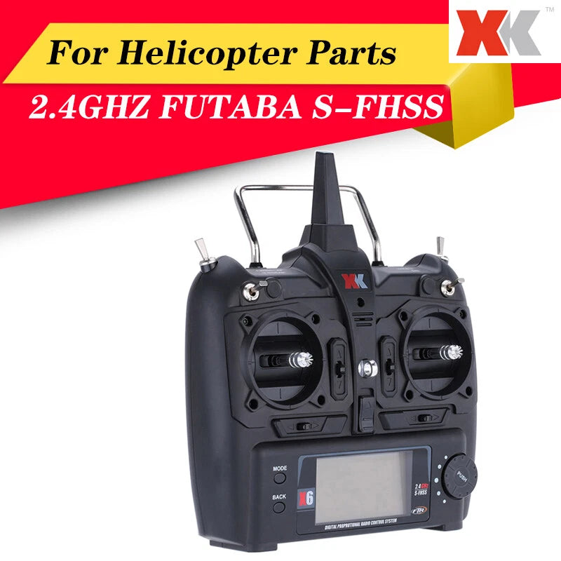 XK Transmitter X6 Remote Controller for WL K100 K110 K123 K124  RC Helicopter