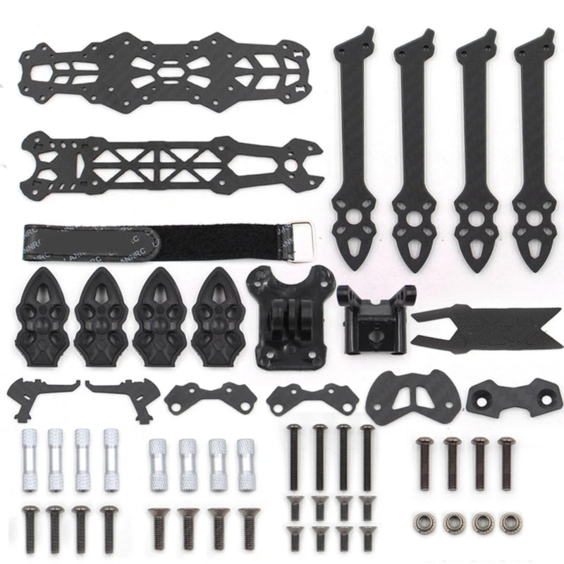 LANNRC Mark4 5inch FPV Carbon Fiber Frame 225mm Wheelbase 5mm Arm Freestyle WRBJ