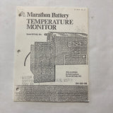 Marathon Battery temperature monitor manual, Model BTMK 501 cover page