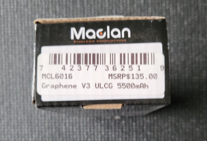 Maclan HV Graphene V3 2S LiPo ULCG Battery (7.6V/5500mAh) MCL6016 *NEW unsealed Battery