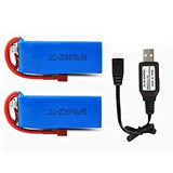 7.4V 3000mAh Lipo Battery T Plug for WLTOYS 144001 1/14 RC Car Upgrade Parts