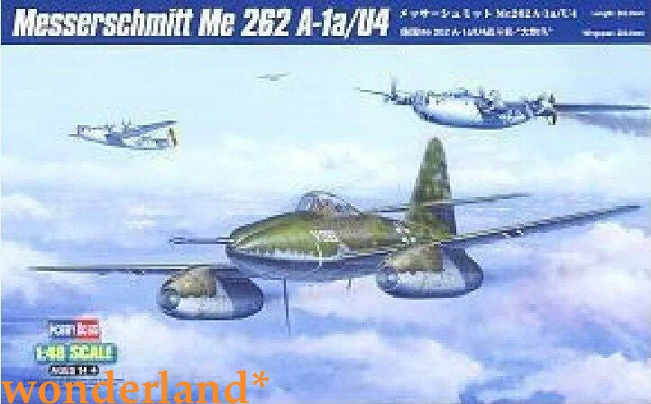 Messerschmitt Me 262 A-1a/U4 1/48 scale model kit box artwork