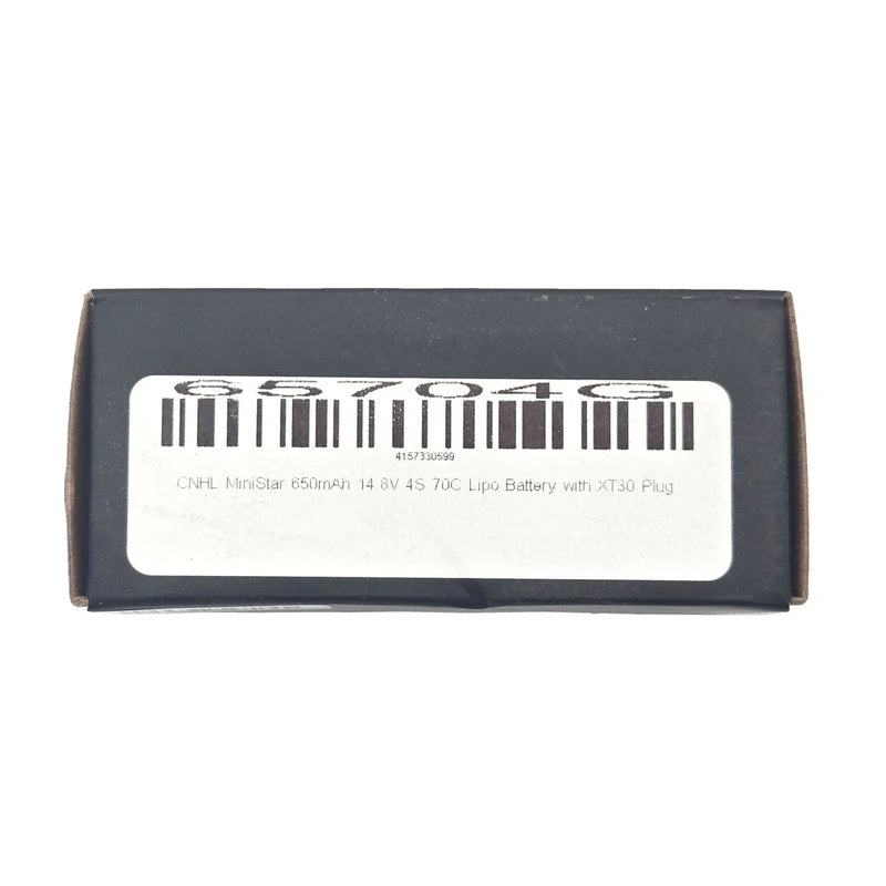 CNHL MiniStar 650mAh 14.8V 4S 70C Lipo Battery w/ XT30 Plug | 65704G Battery