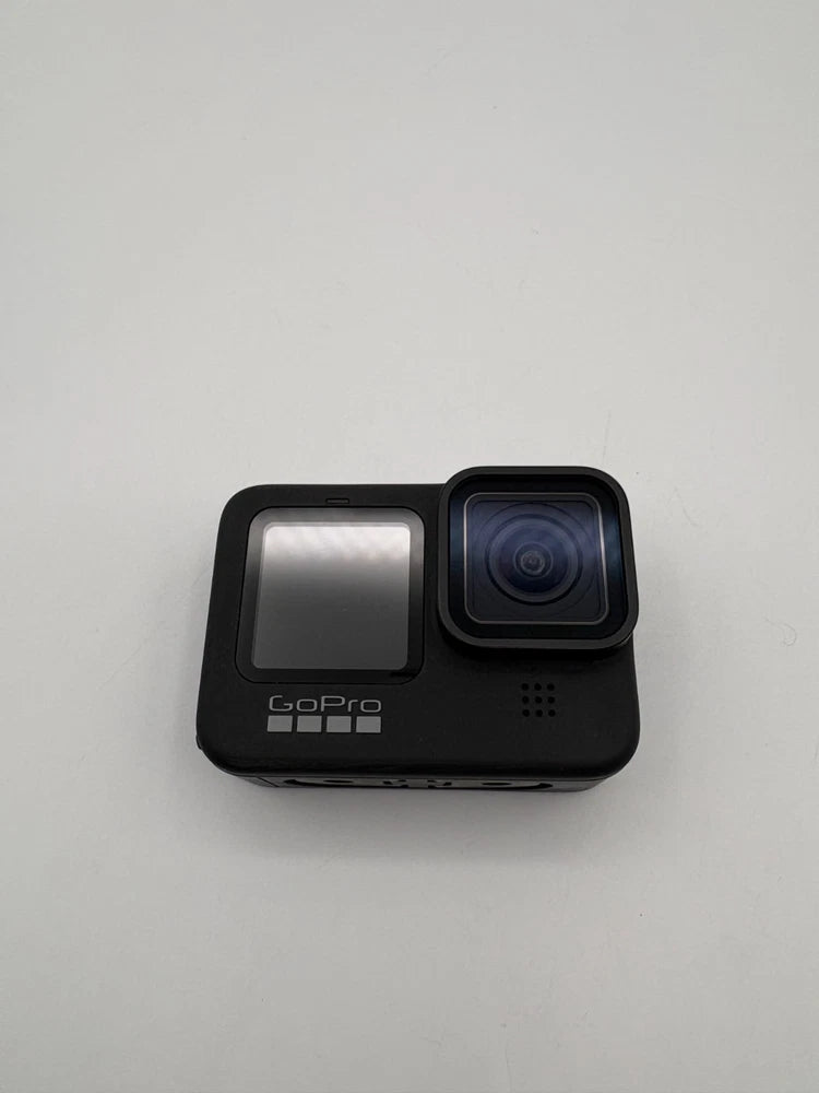 GoPro HERO 9 black action camera with front LCD screen and wide lens
