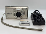 Fujifilm FinePix T400 16MP Compact Digital Camera Champagne Gold From Japan/ Exc