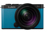 Panasonic LUMIX S9 H Kit 28-200mm Jet Black x Turquoise Blue Leather