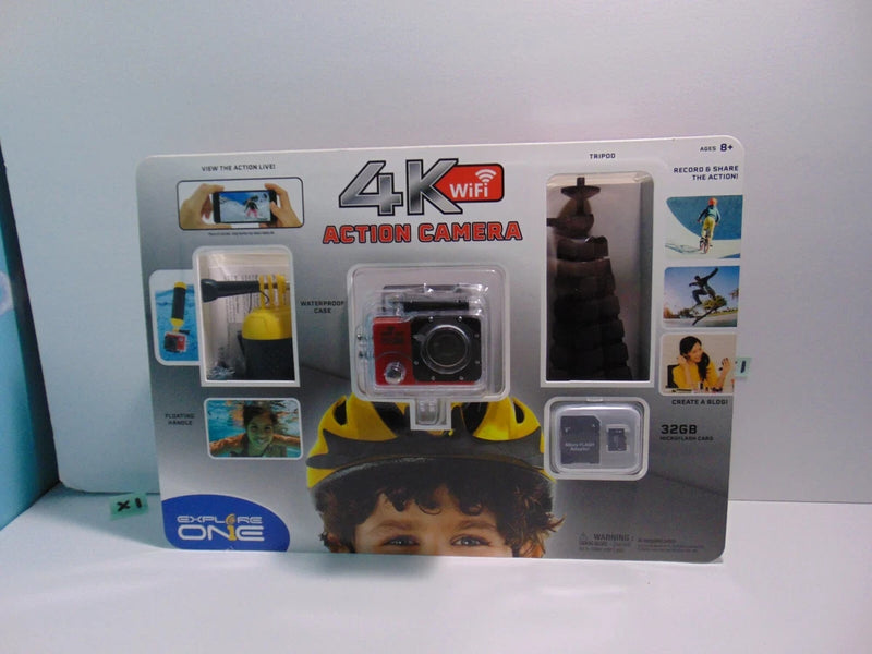 Explore One 4K Action Camera w/ WiFi Bundle  .........NEW