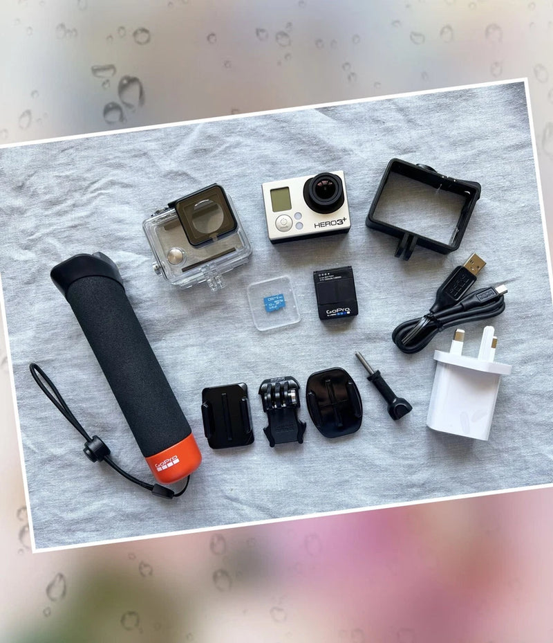 GoPro HERO3+ Black Action Camera 32GB +Waterproof Kit+Frame Official Accessories