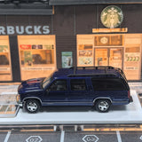 Bliss 1:64 HEC Blue GMC Suburban GMT400 SUV Sports Model Diecast Collect Car