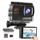 4K60FPS Action Camera Touchscreen, 40M Waterproof a16-pro with SD card