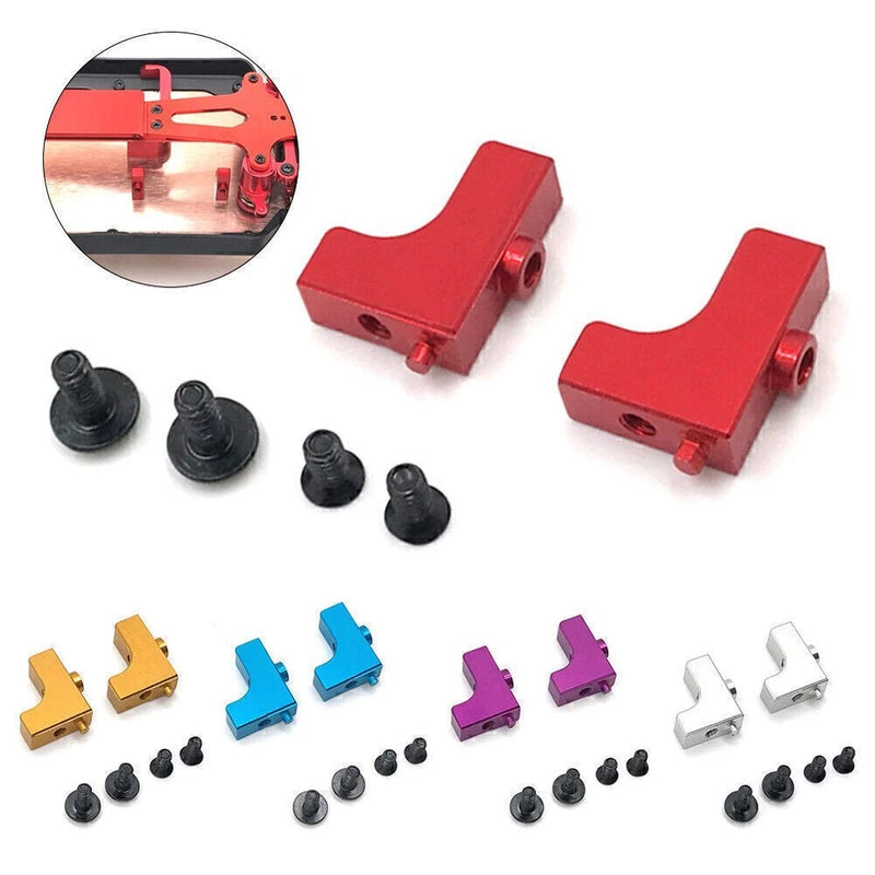 1 Pair Metal Servo Steering Gear Holder Set for 1/12 RC Car Wltoys 124018 124019