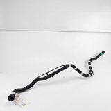 HV battery return cooling hose assembly with black corrugated tubing and connector ends