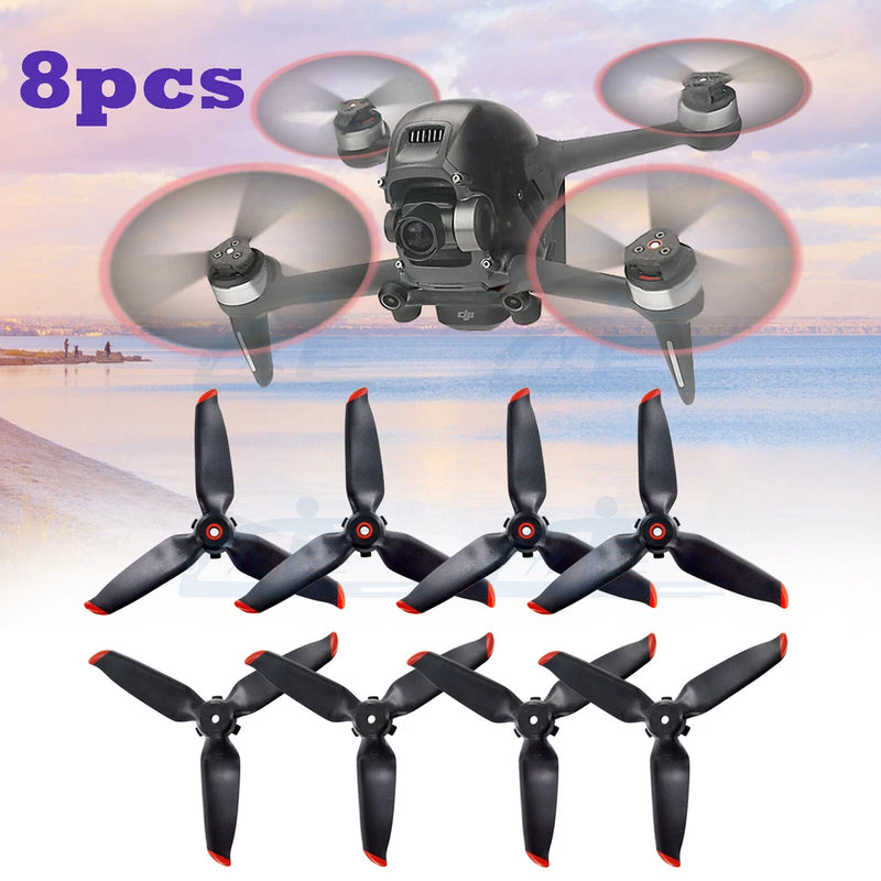 4Pairs Propellers Blades For DJI FPV Drone Accessories Quiet Quick Release Props