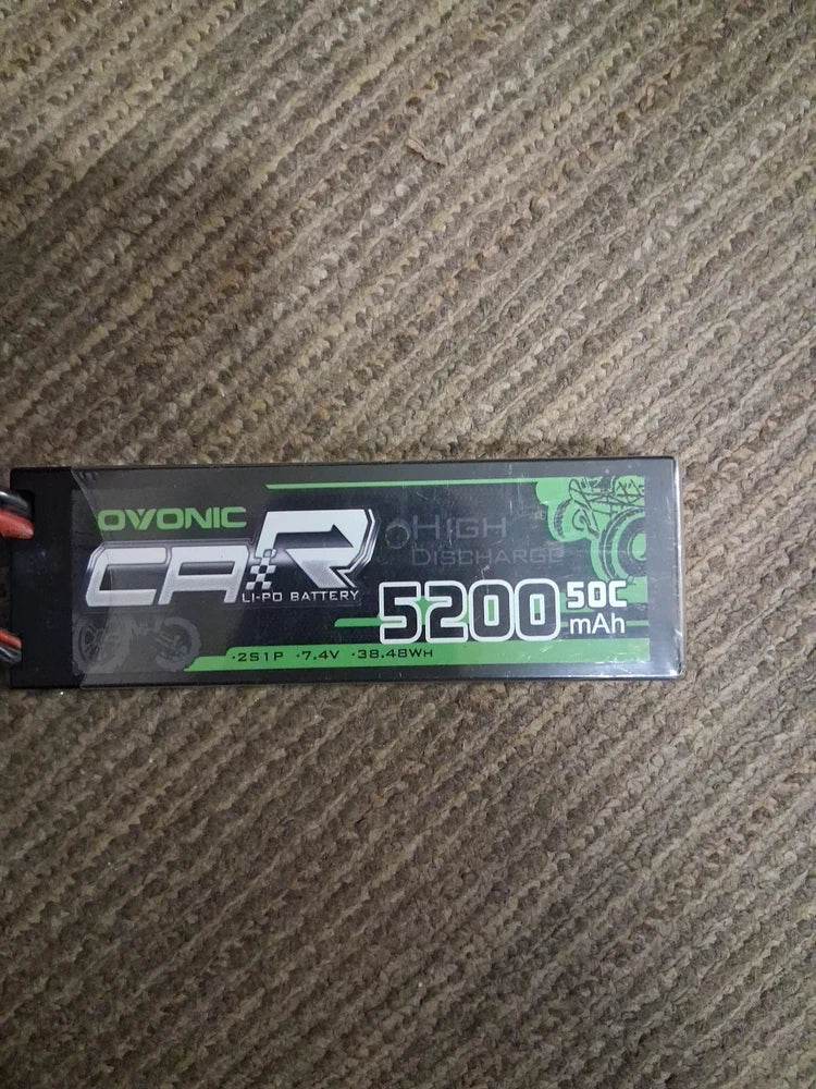Ovonic 7.4V 50C 5000mAh 2S Lipo Battery T Plug for RC Car Truck 1/10 RC Boat