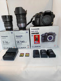 Panasonic Lumix DMC-GH3 16.1MP Digital Camera - Black (Body) + 3 Lens Bundle KIT