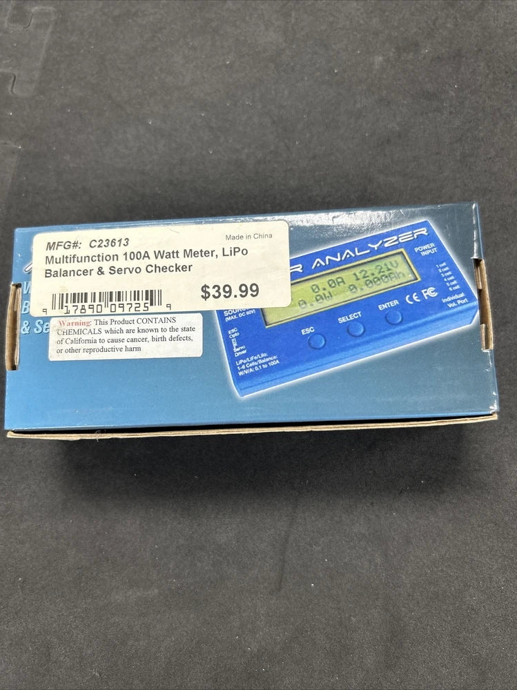 Integy C23613 200a Watt Meter Lipo Balancer Battery