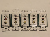 (5) Extron PVT CV D #60-867-01 RCA AV Composite Video Audio Line Wall Input