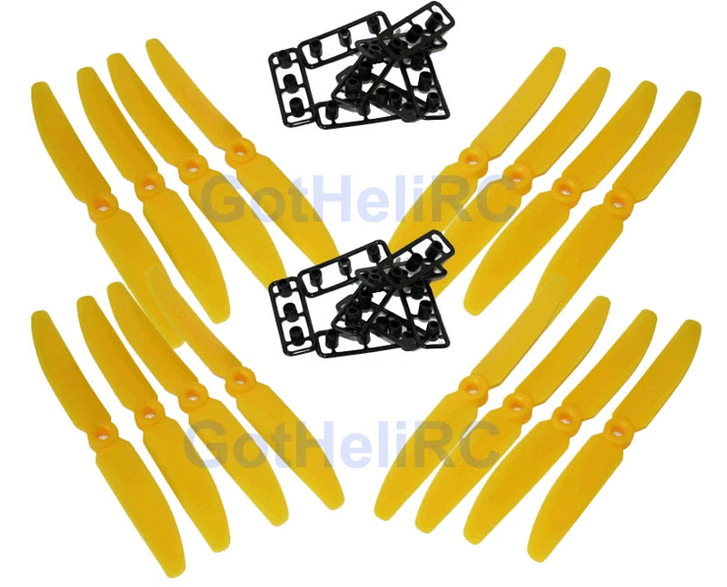 GemFan 5030 5x3 YELLOW MultiRotor propeller CW CCW Mini 250mm Quadcopter (16PCS)