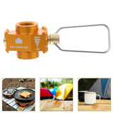 Propane Tank Input Converter Golden For Outdoor Enthusiasts 1Pack