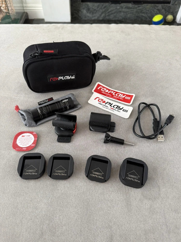 rexplay XD Action Camera Kit w/ Mounts & Case Bike Camera