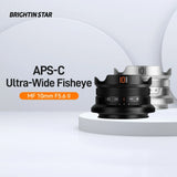 Brightin Star 10mm F5.6 ¢ò APS-C MF Lens for Sony Nikon Canon Fujifilm M4/3-mount